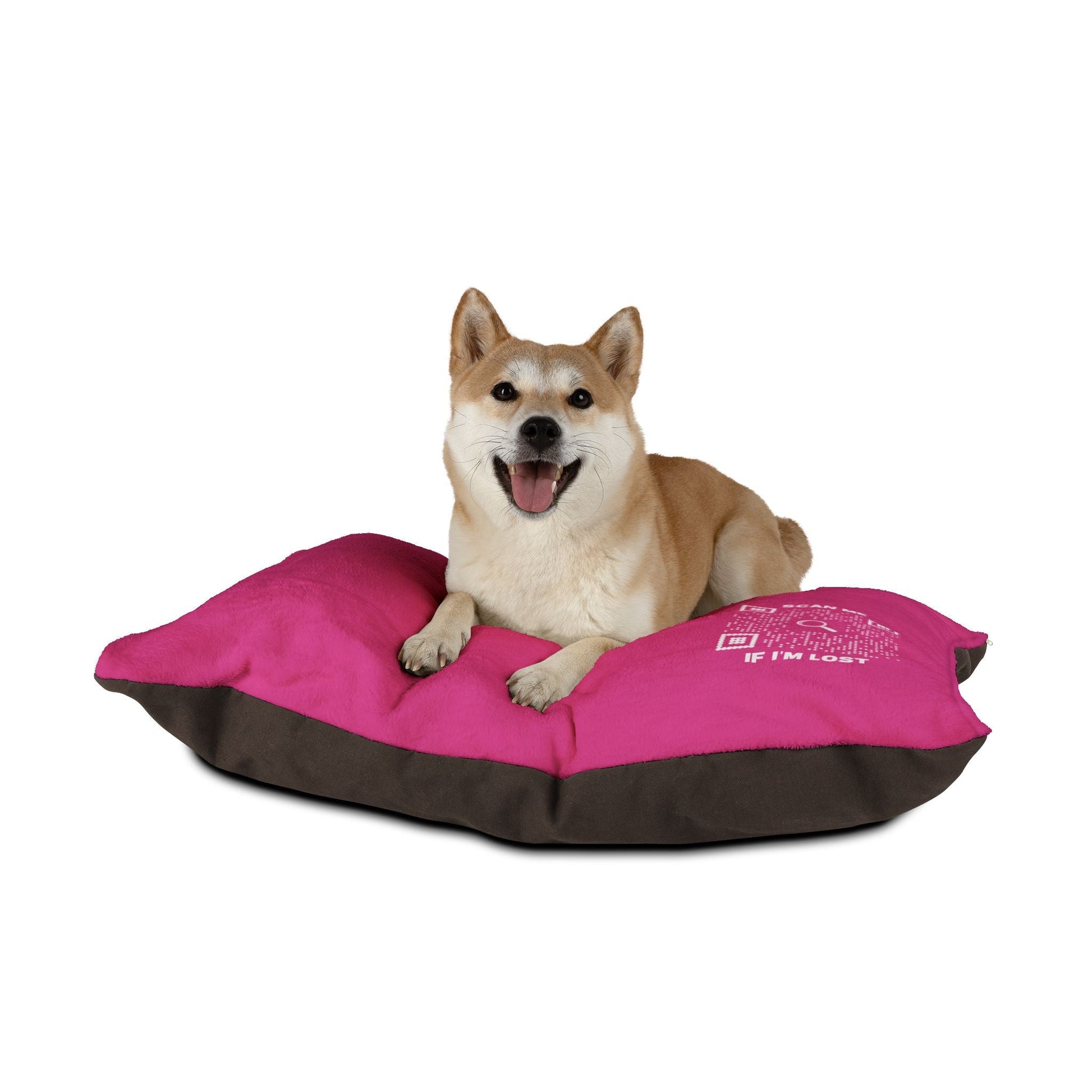 Pet Collection – Pet Bed – Fuchsia – Scan Me If I'm Lost - QR NATION