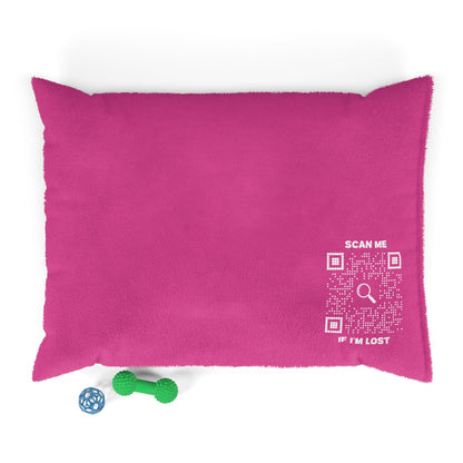 Pet Collection – Pet Bed – Fuchsia – Scan Me If I'm Lost - QR NATION