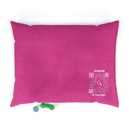 Pet Collection – Pet Bed – Fuchsia – Scan Me If I'm Lost - QR NATION