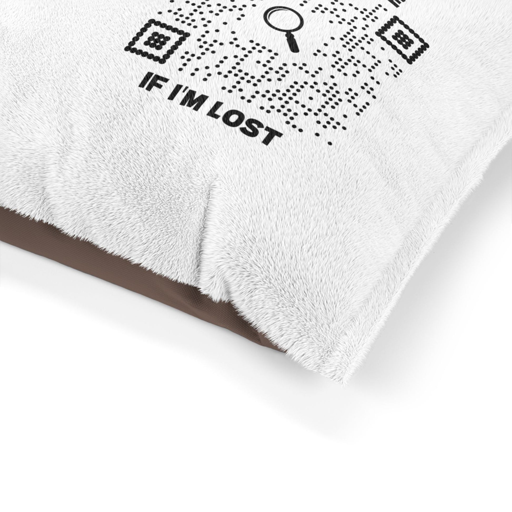 Pet Collection – Pet Bed – White – Scan Me If I'm Lost - QR NATION