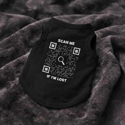Pet Collection – Pet Tank Top – Black – Scan Me If I'm Lost - QR NATION