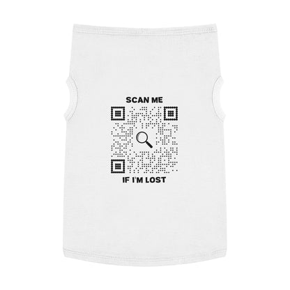 Pet Collection – Pet Tank Top – White – Scan Me If I'm Lost - QR NATION