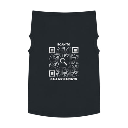 Pet Collection – Tank Top – Black – Scan to Call My Parents - QR NATION