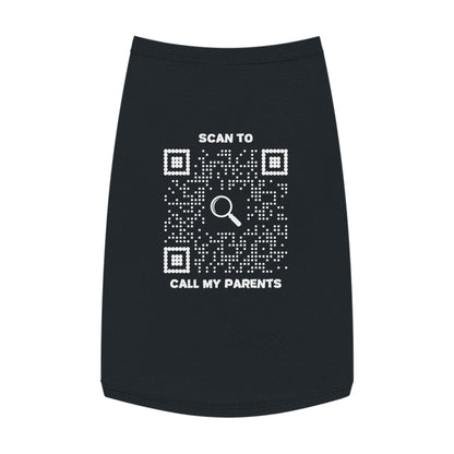 Pet Collection – Tank Top – Black – Scan to Call My Parents - QR NATION