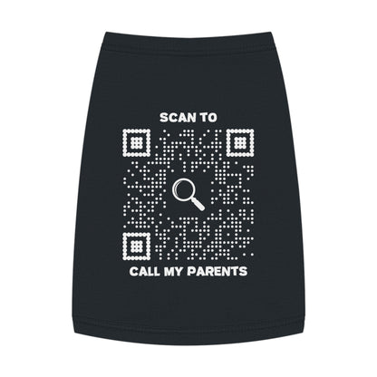 Pet Collection – Tank Top – Black – Scan to Call My Parents - QR NATION