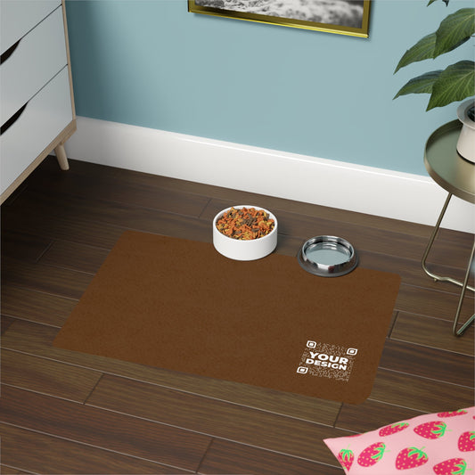 Pet Food Mat – Brown - QR NATION