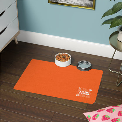 Pet Food Mat – Orange - QR NATION