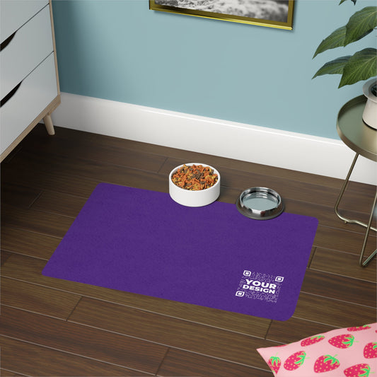 Pet Food Mat – Purple - QR NATION