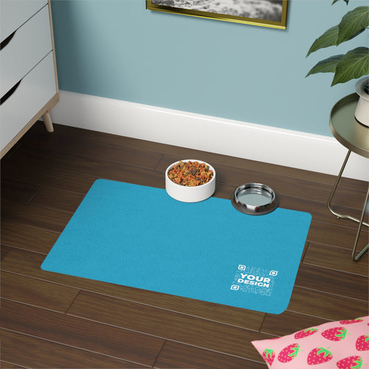 Pet Food Mat – Turquoise - QR NATION