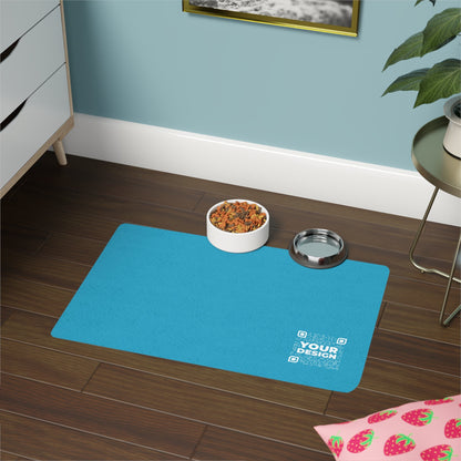 Pet Food Mat – Turquoise - QR NATION