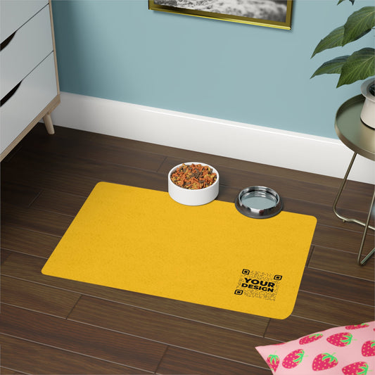 Pet Food Mat – Yellow - QR NATION