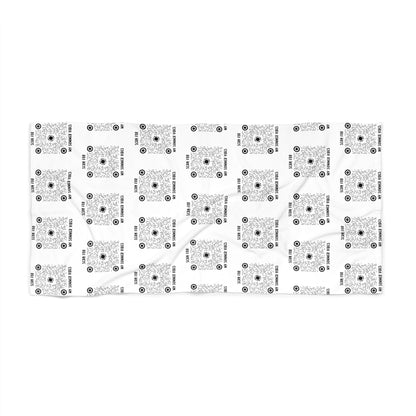 Summer – Beach Towel – White – Scan for My Summer Vibes - QR NATION