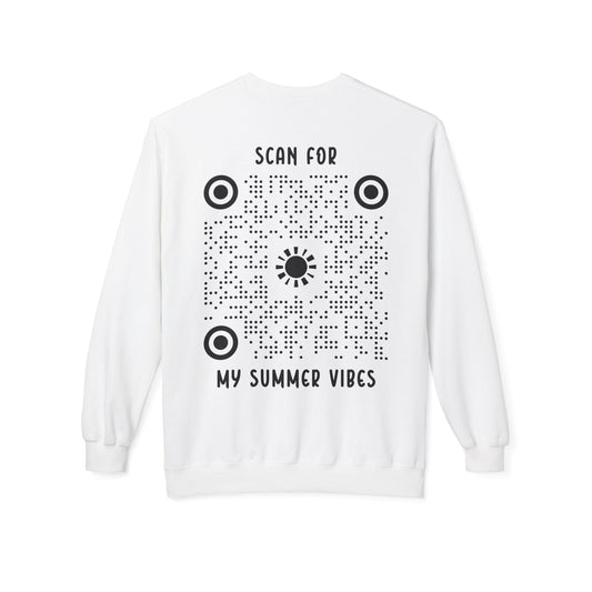 Summer – Sweatshirt – Scan for My Summer Vibes - QR NATION