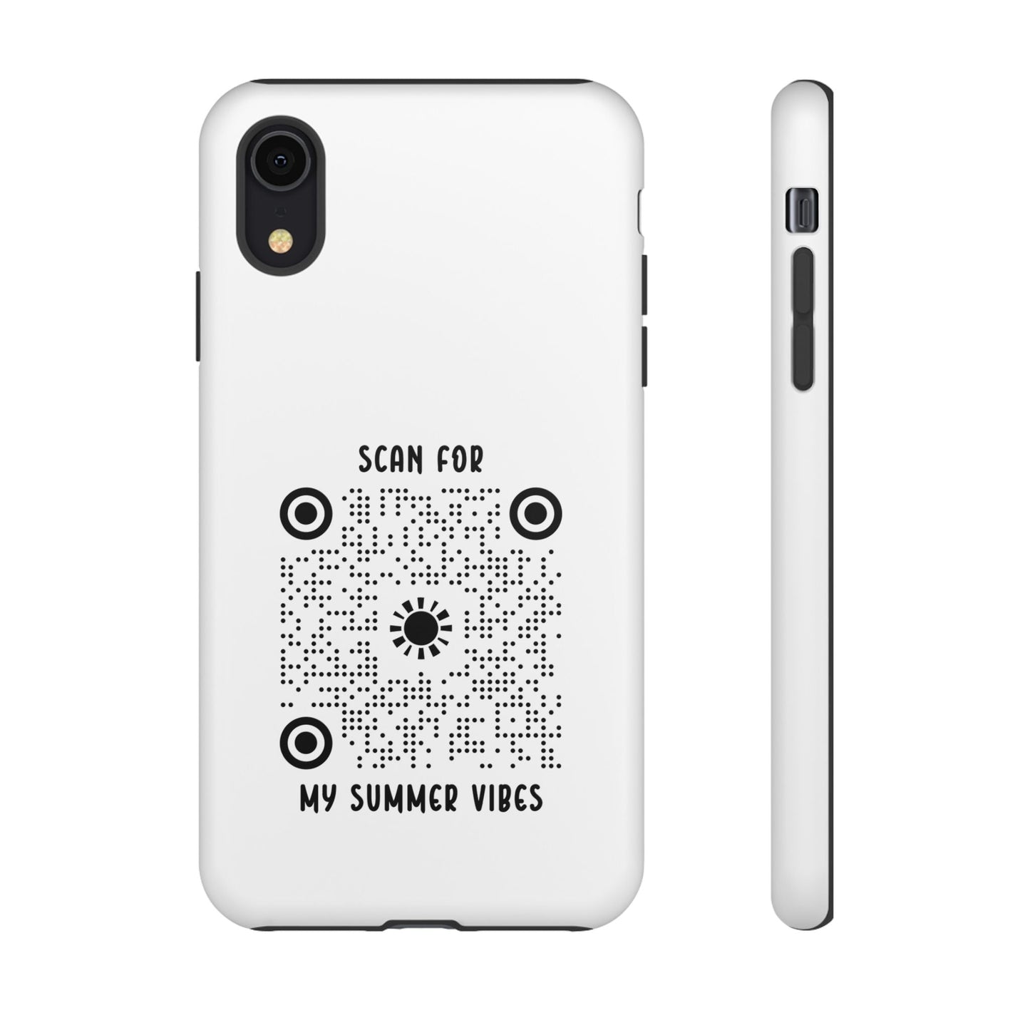 Summer – Tough Case – White – Scan for My Summer Vibes - QR NATION