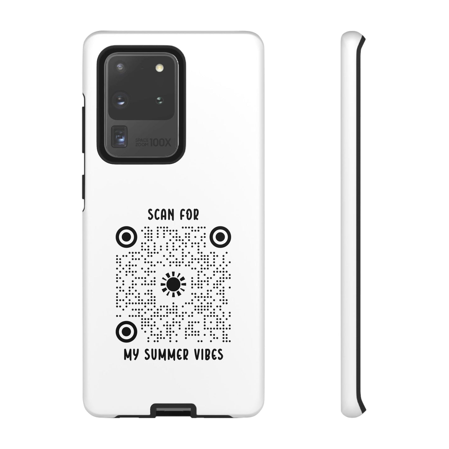 Summer – Tough Case – White – Scan for My Summer Vibes - QR NATION