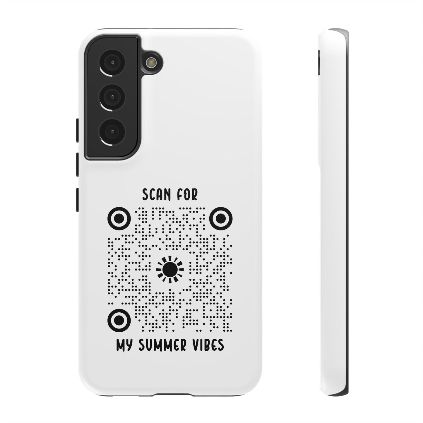 Summer – Tough Case – White – Scan for My Summer Vibes - QR NATION