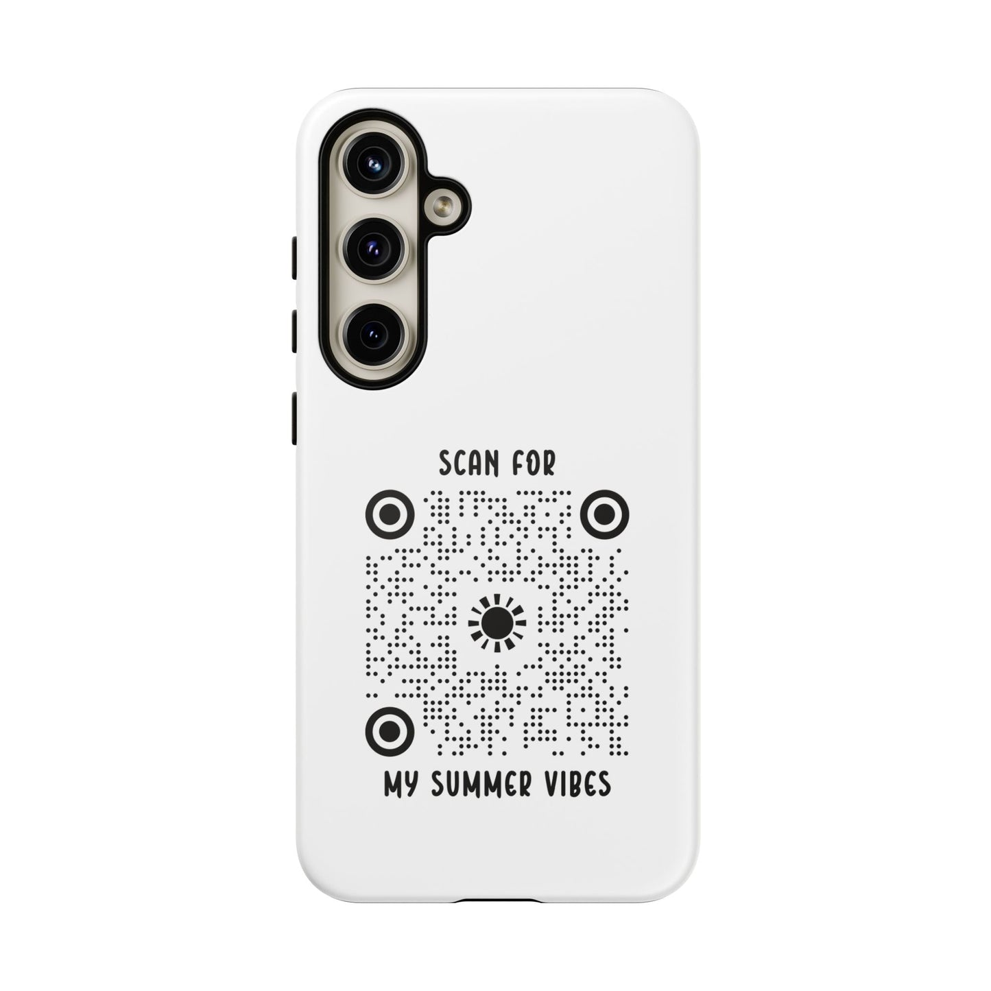 Summer – Tough Case – White – Scan for My Summer Vibes - QR NATION