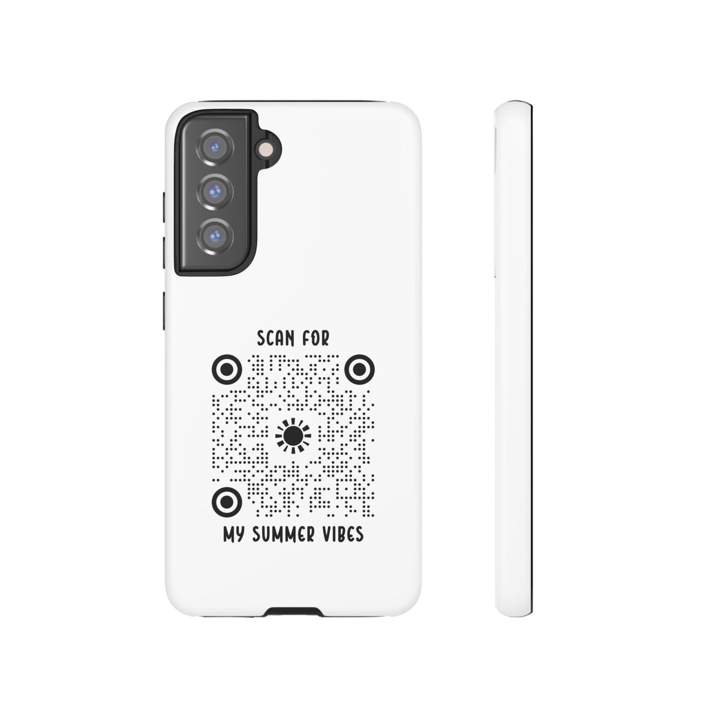 Summer – Tough Case – White – Scan for My Summer Vibes - QR NATION