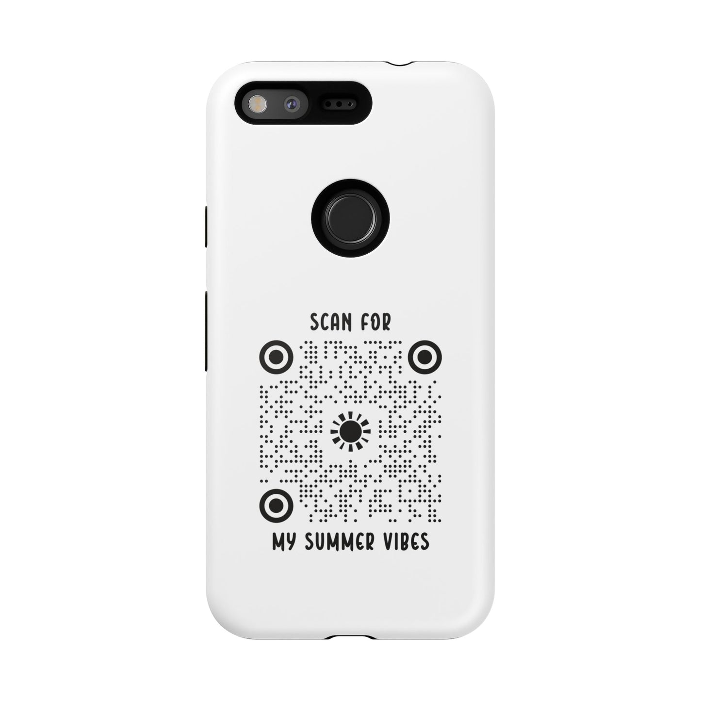 Summer – Tough Case – White – Scan for My Summer Vibes - QR NATION