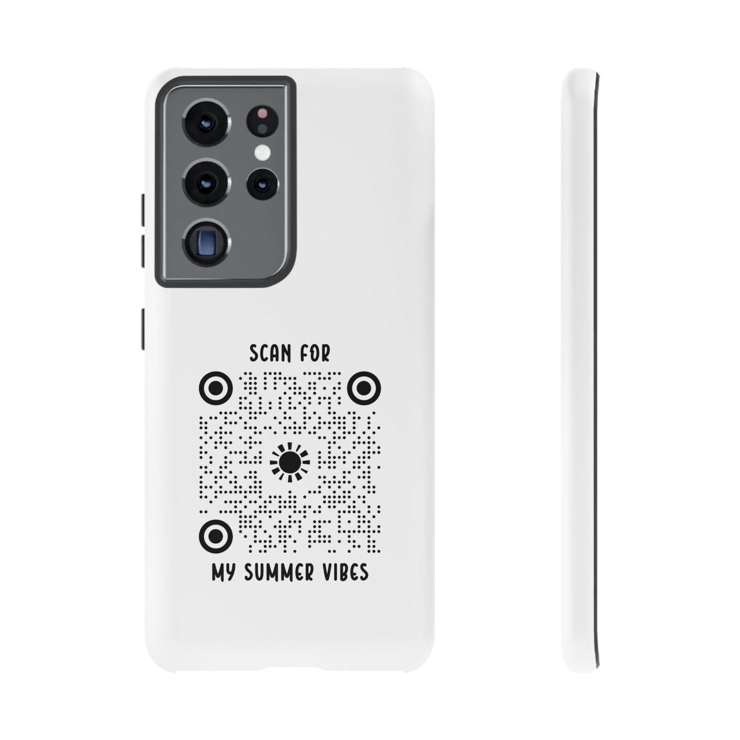 Summer – Tough Case – White – Scan for My Summer Vibes - QR NATION