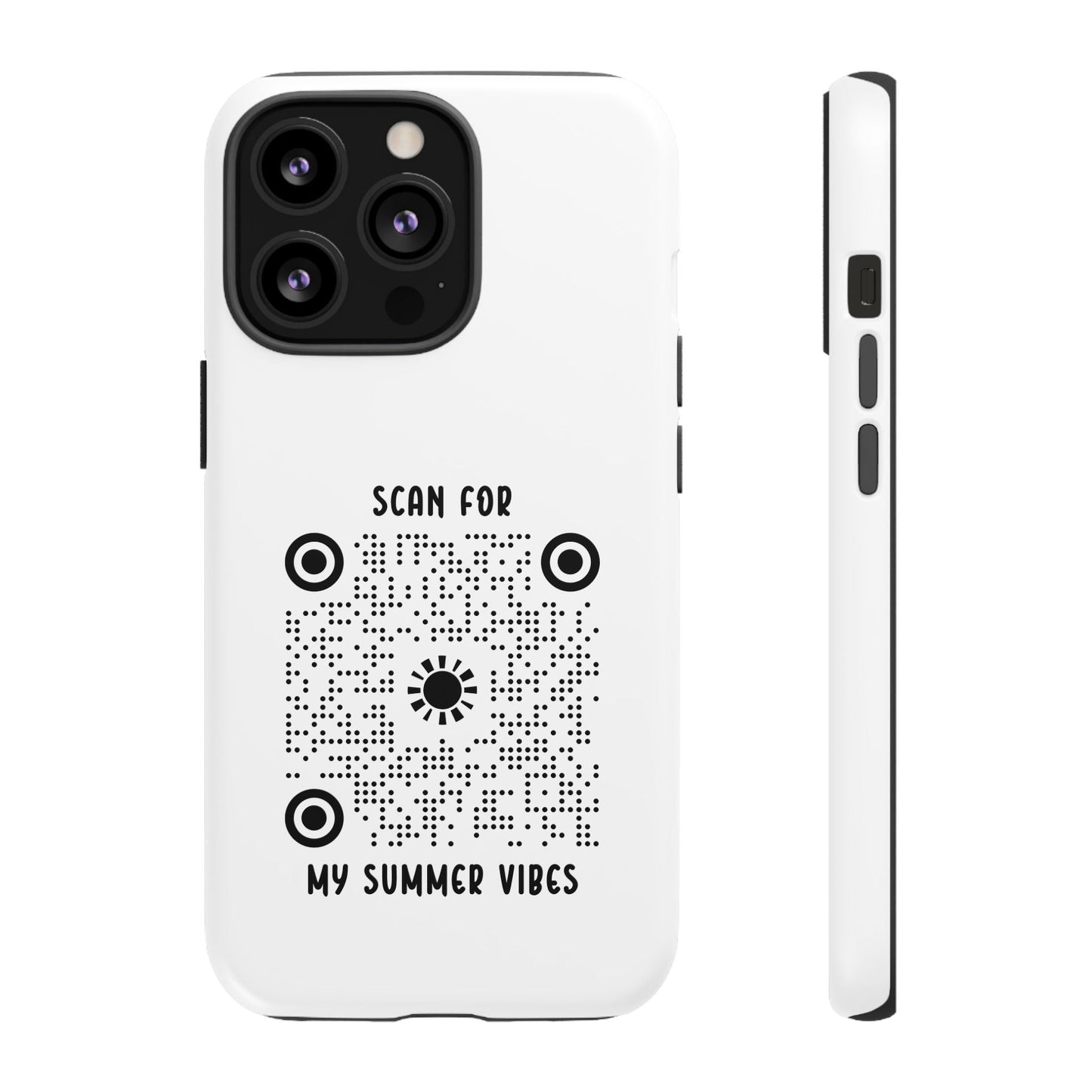 Summer – Tough Case – White – Scan for My Summer Vibes - QR NATION