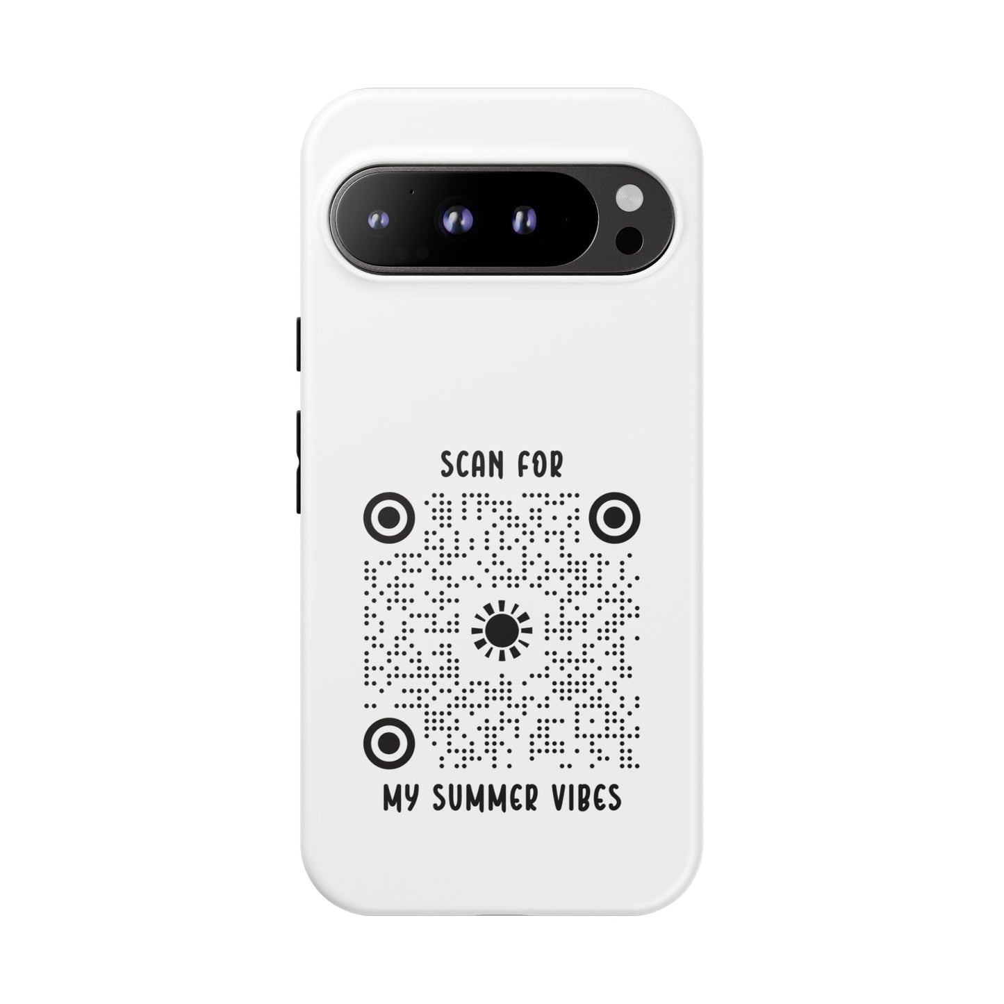 Summer – Tough Case – White – Scan for My Summer Vibes - QR NATION