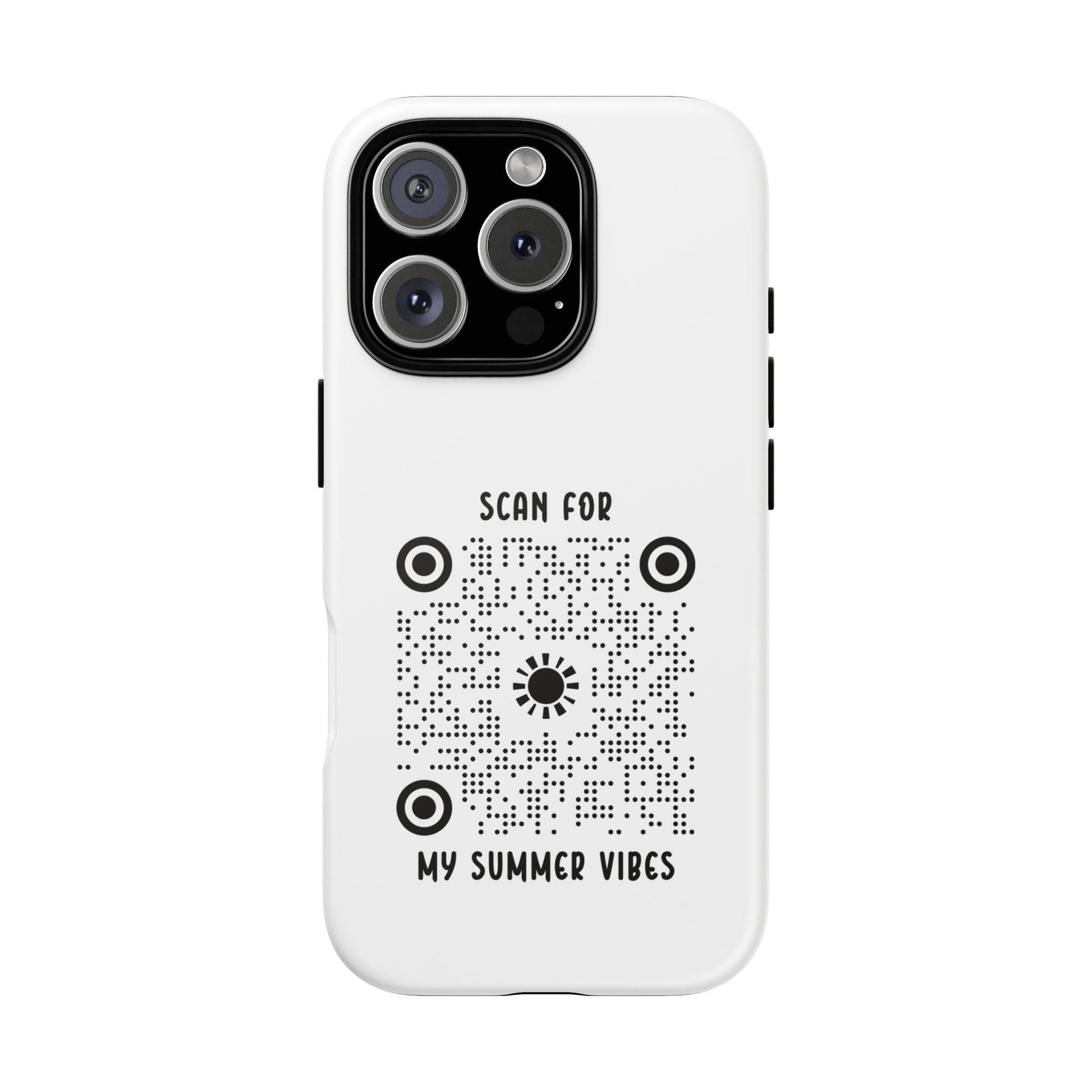Summer – Tough Case – White – Scan for My Summer Vibes - QR NATION