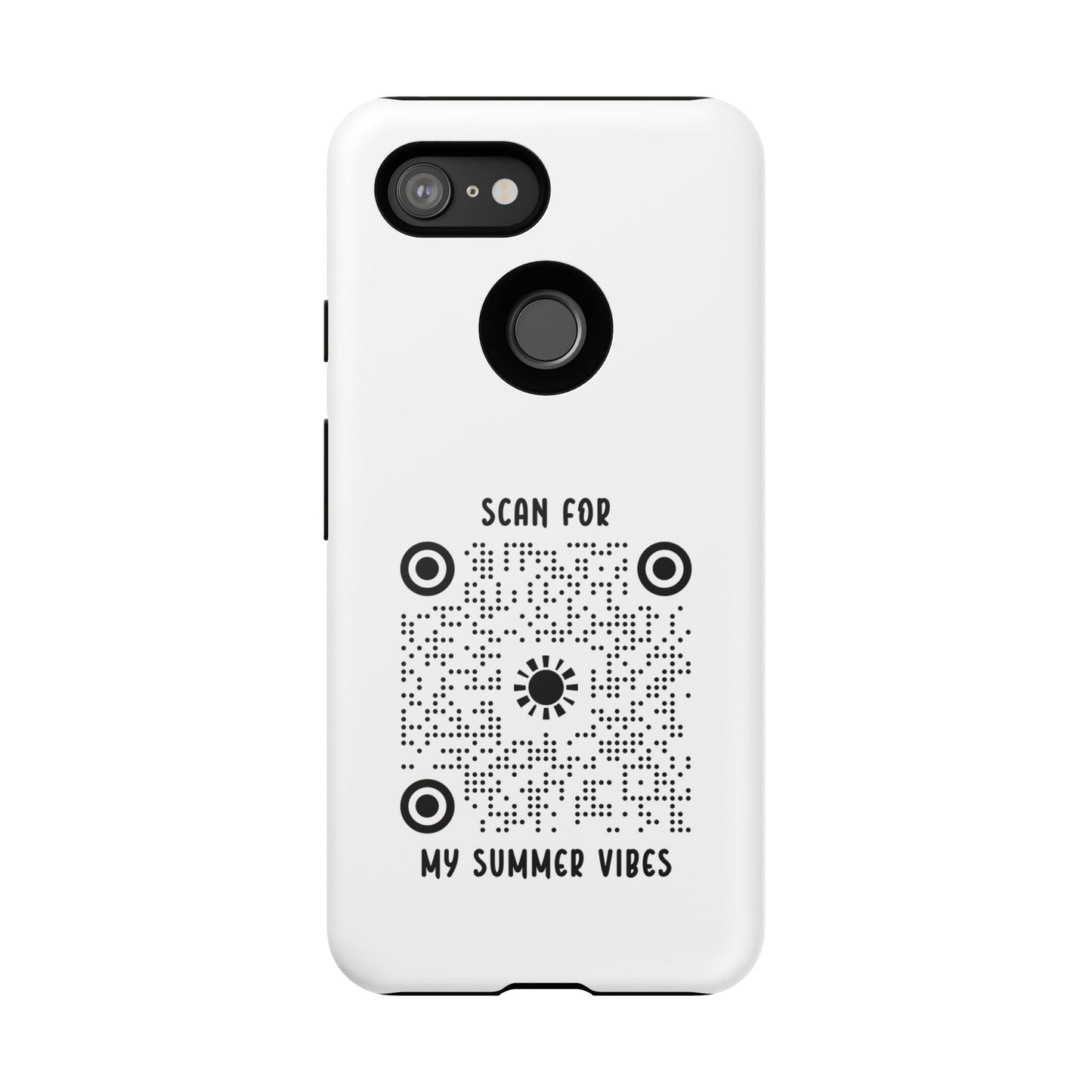 Summer – Tough Case – White – Scan for My Summer Vibes - QR NATION