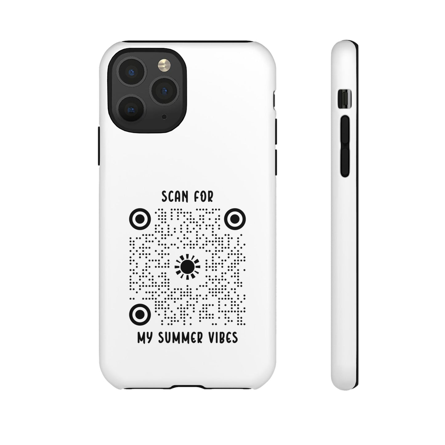Summer – Tough Case – White – Scan for My Summer Vibes - QR NATION