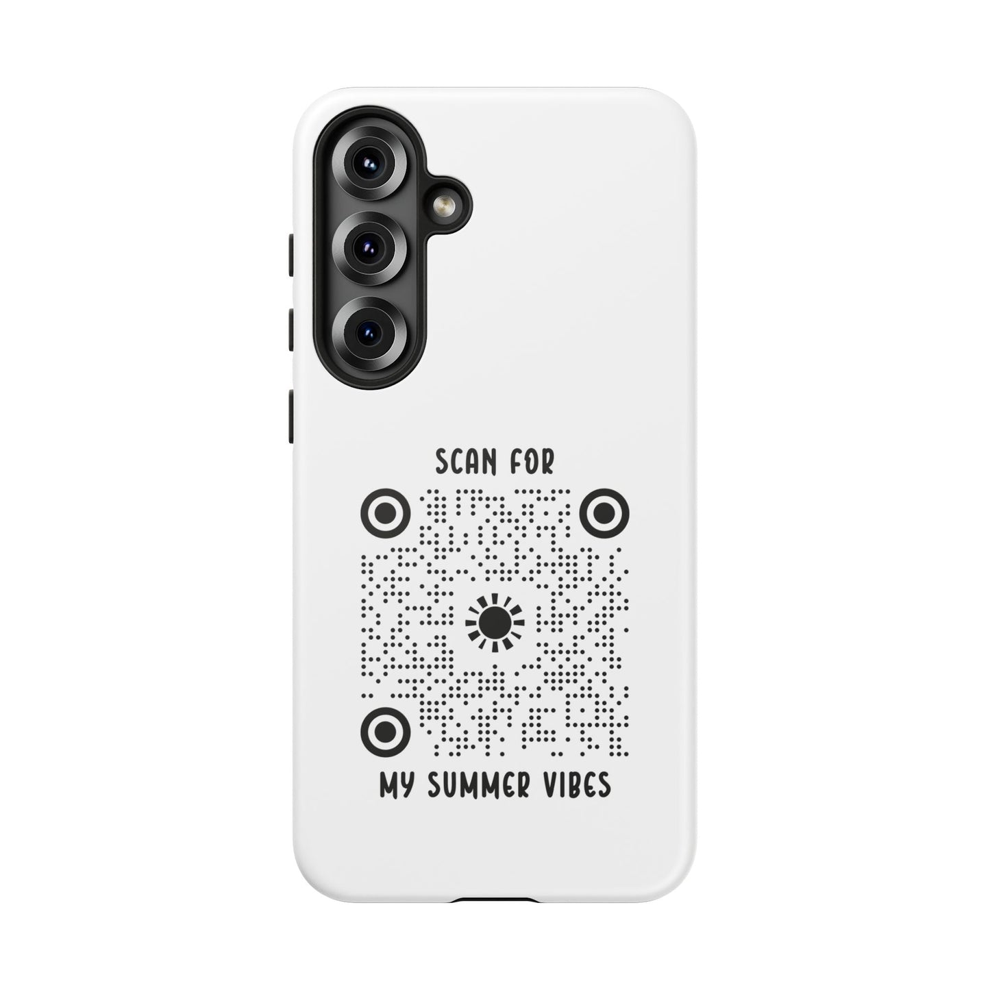 Summer – Tough Case – White – Scan for My Summer Vibes - QR NATION