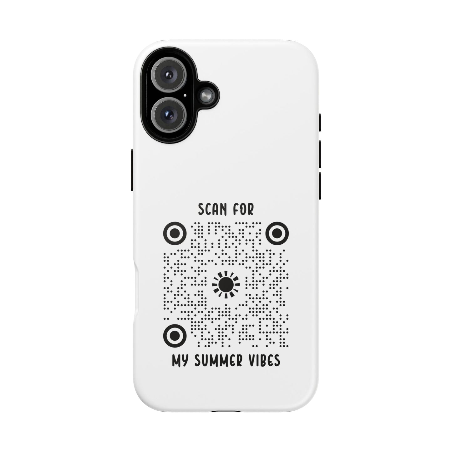 Summer – Tough Case – White – Scan for My Summer Vibes - QR NATION