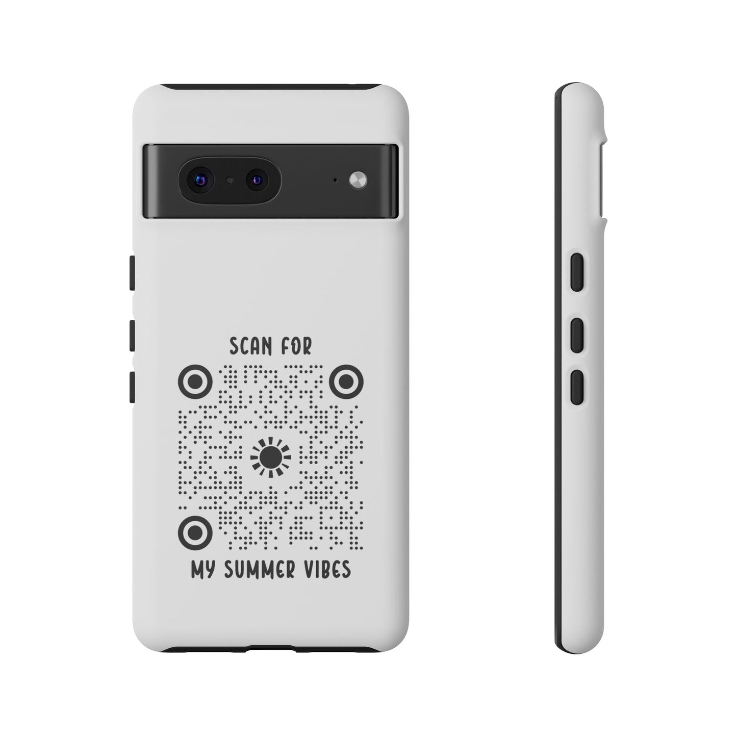 Summer – Tough Case – White – Scan for My Summer Vibes - QR NATION