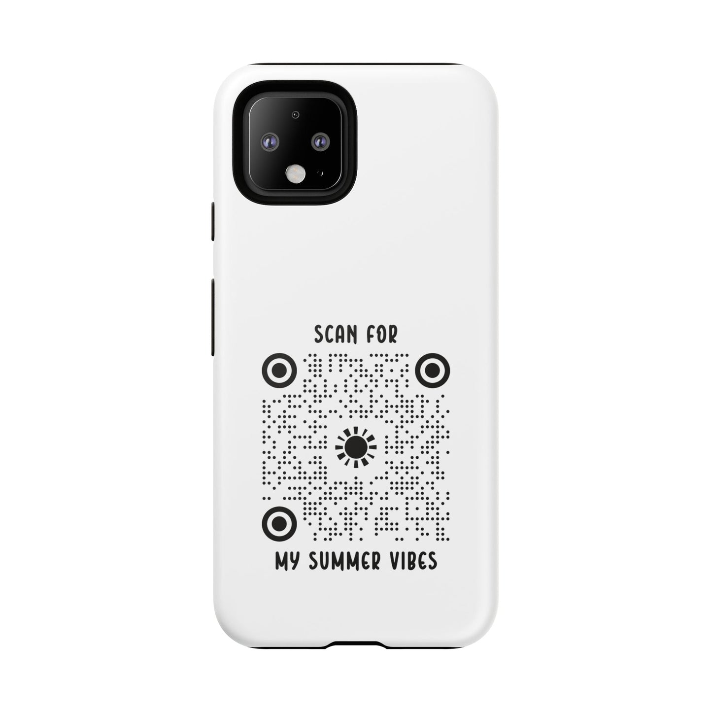 Summer – Tough Case – White – Scan for My Summer Vibes - QR NATION