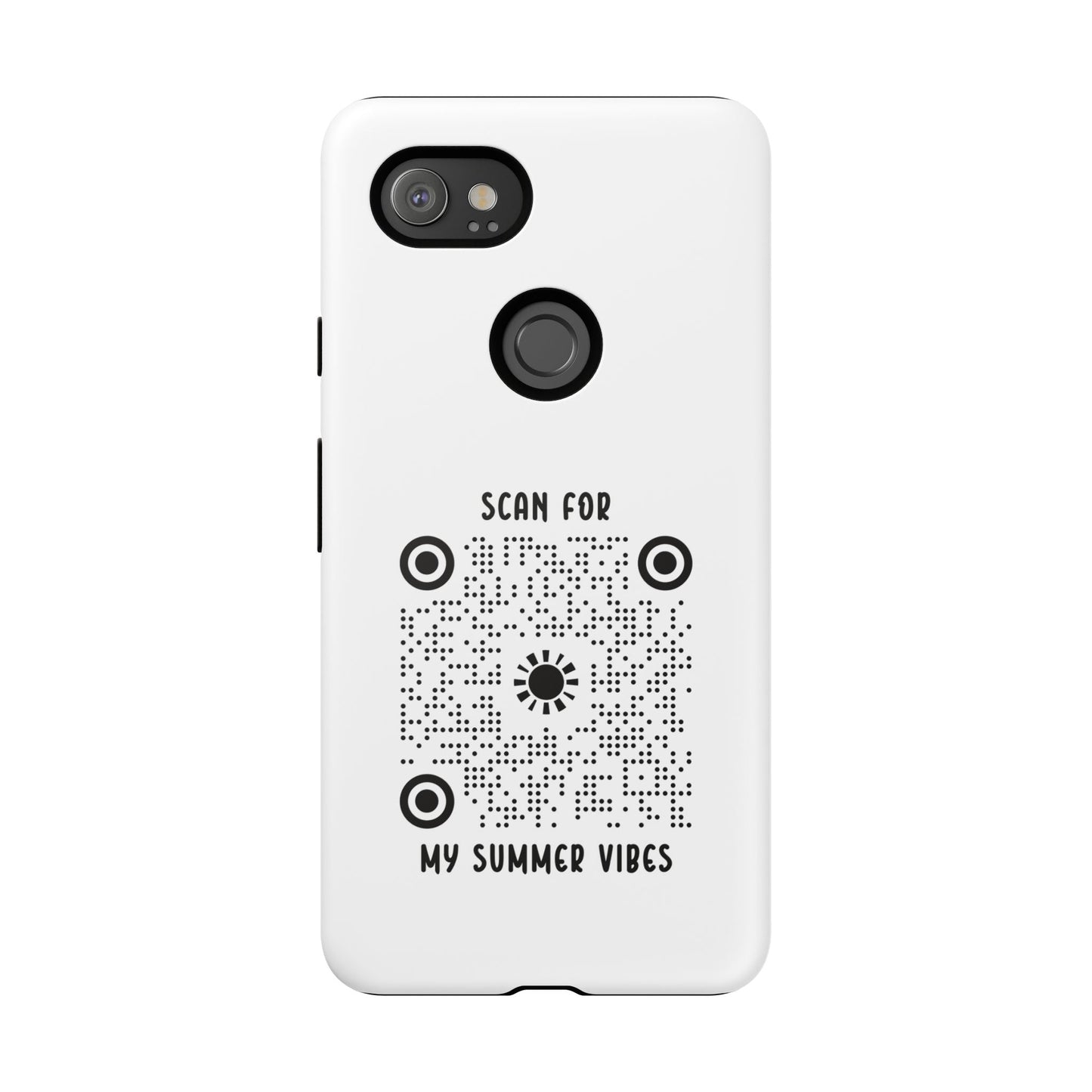 Summer – Tough Case – White – Scan for My Summer Vibes - QR NATION