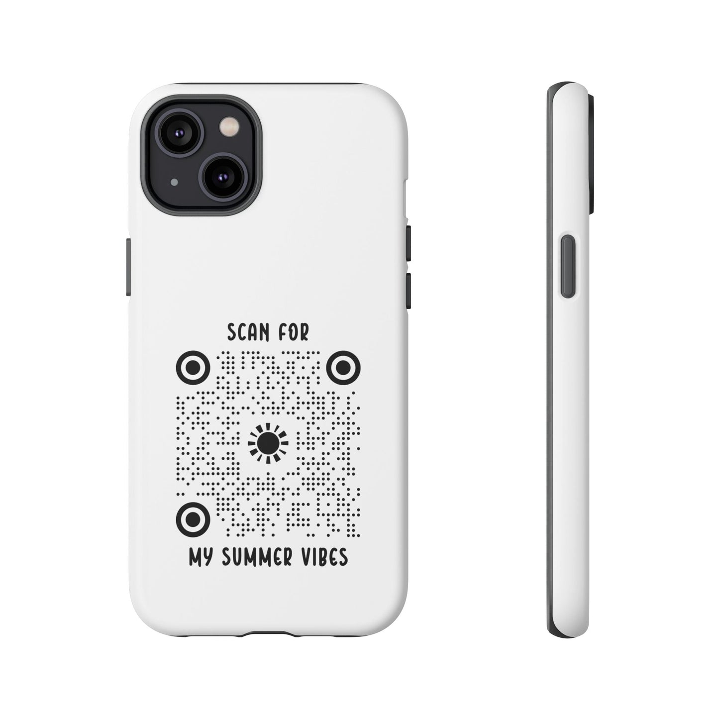 Summer – Tough Case – White – Scan for My Summer Vibes - QR NATION