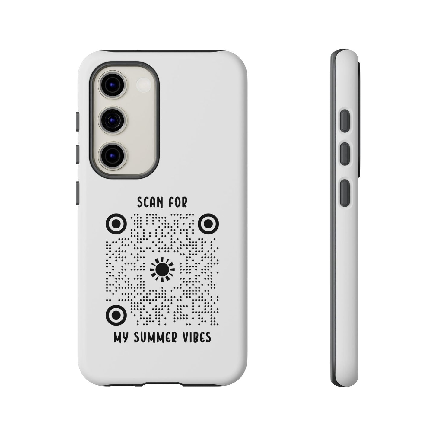 Summer – Tough Case – White – Scan for My Summer Vibes - QR NATION