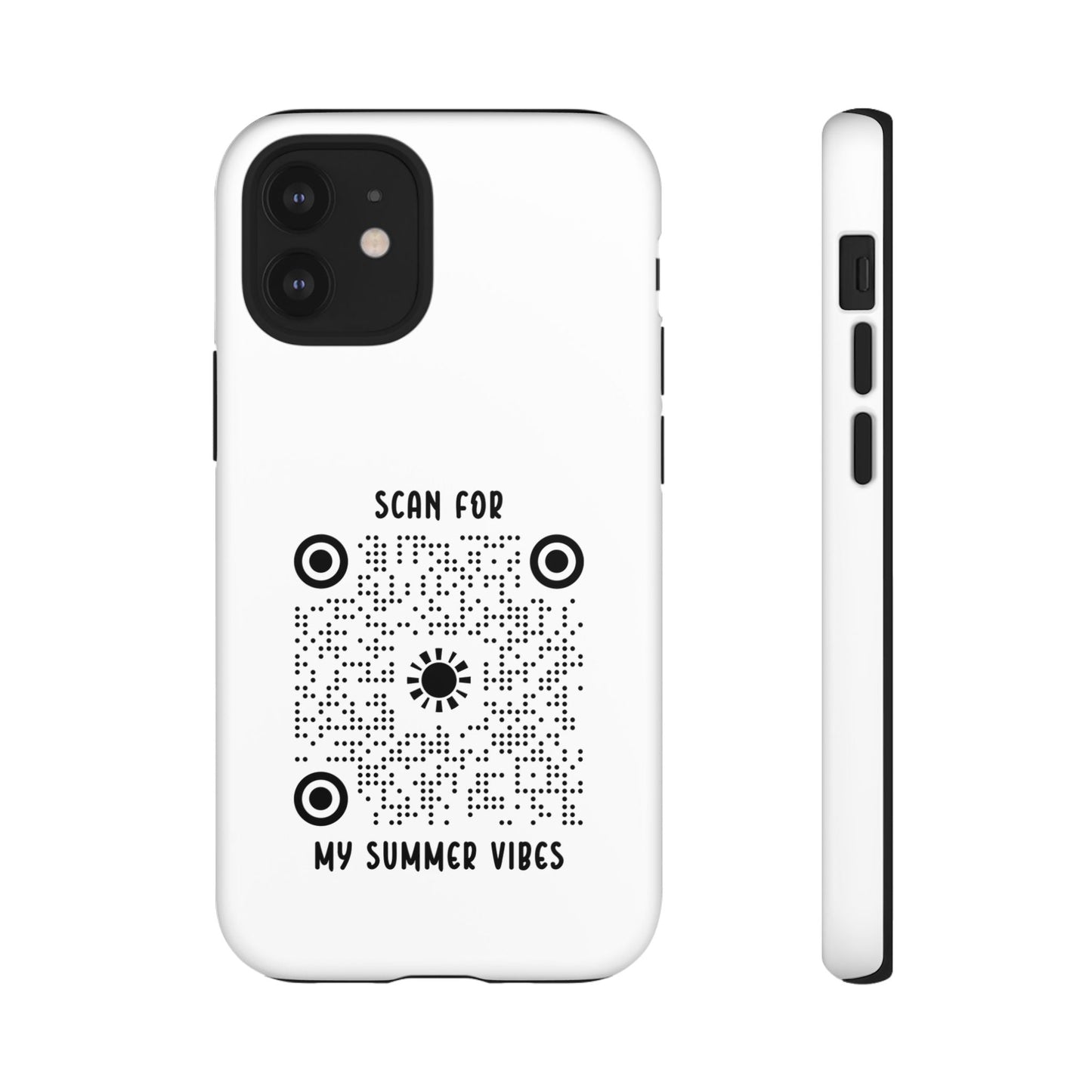 Summer – Tough Case – White – Scan for My Summer Vibes - QR NATION