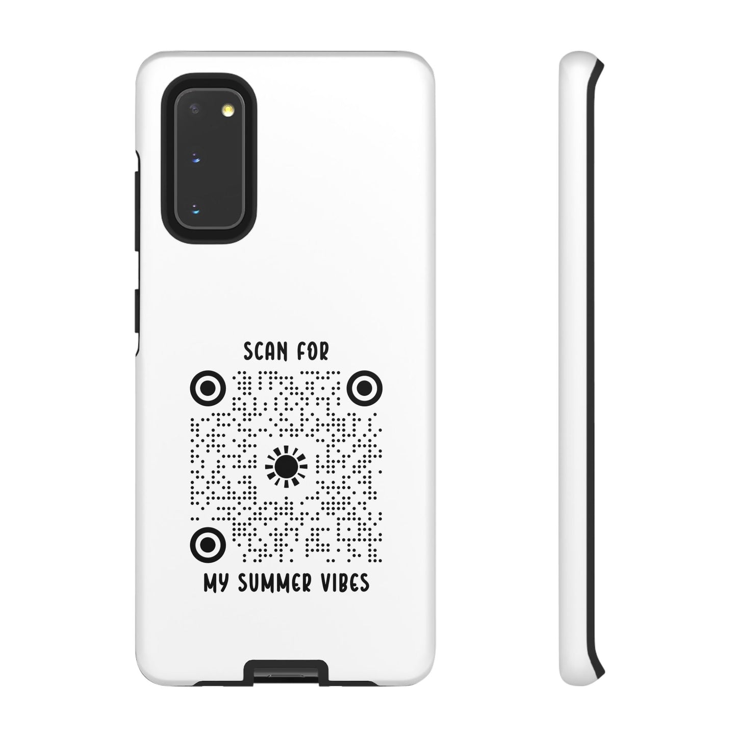 Summer – Tough Case – White – Scan for My Summer Vibes - QR NATION