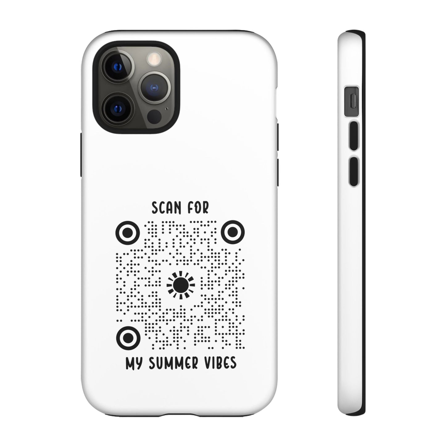 Summer – Tough Case – White – Scan for My Summer Vibes - QR NATION
