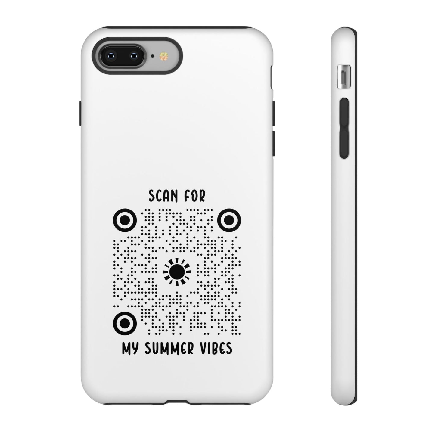 Summer – Tough Case – White – Scan for My Summer Vibes - QR NATION