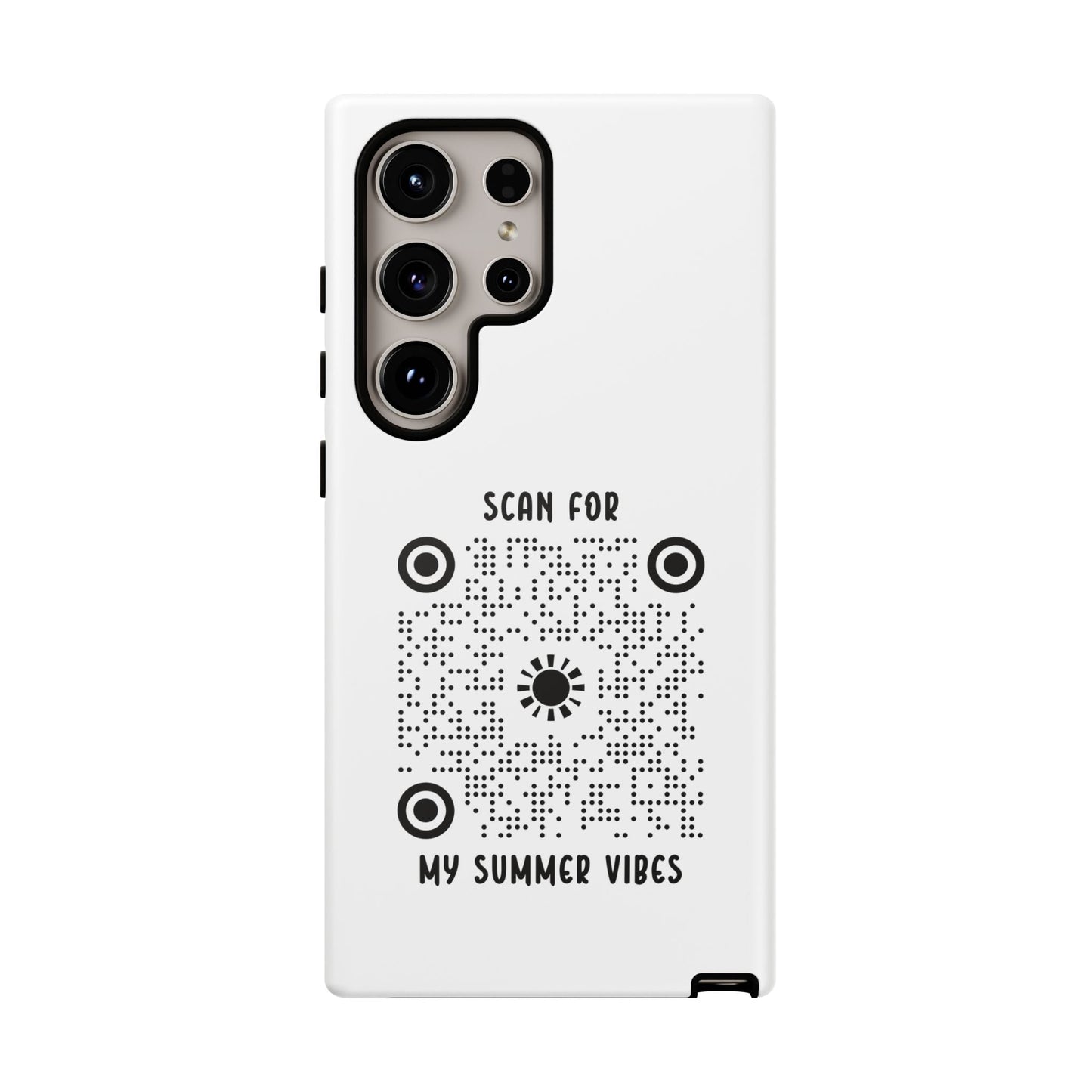 Summer – Tough Case – White – Scan for My Summer Vibes - QR NATION