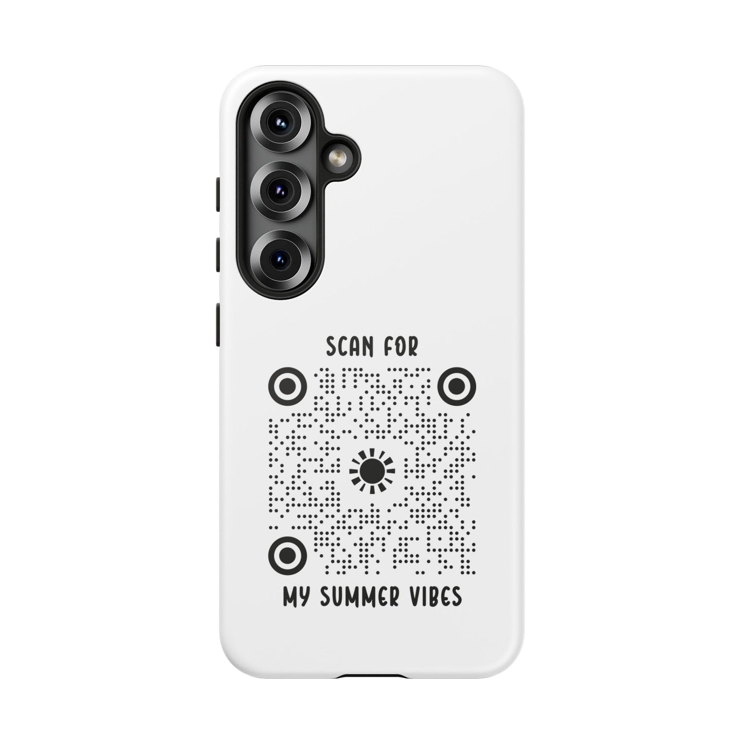 Summer – Tough Case – White – Scan for My Summer Vibes - QR NATION