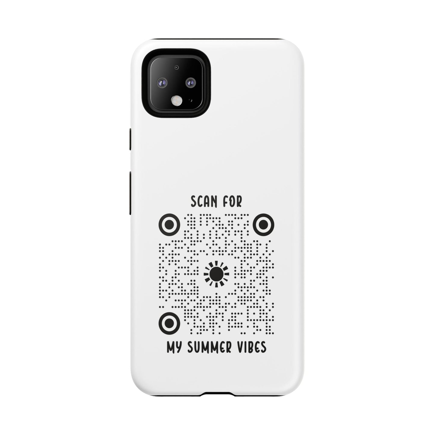 Summer – Tough Case – White – Scan for My Summer Vibes - QR NATION
