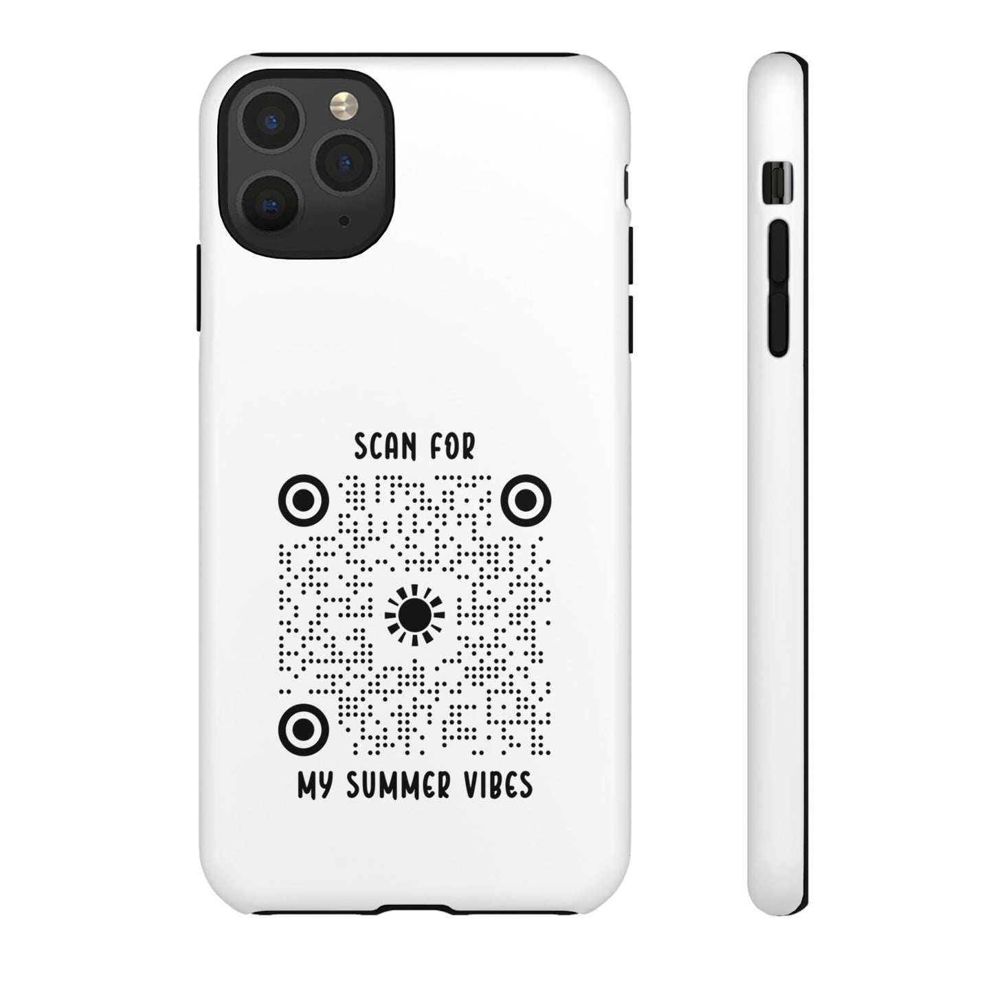 Summer – Tough Case – White – Scan for My Summer Vibes - QR NATION