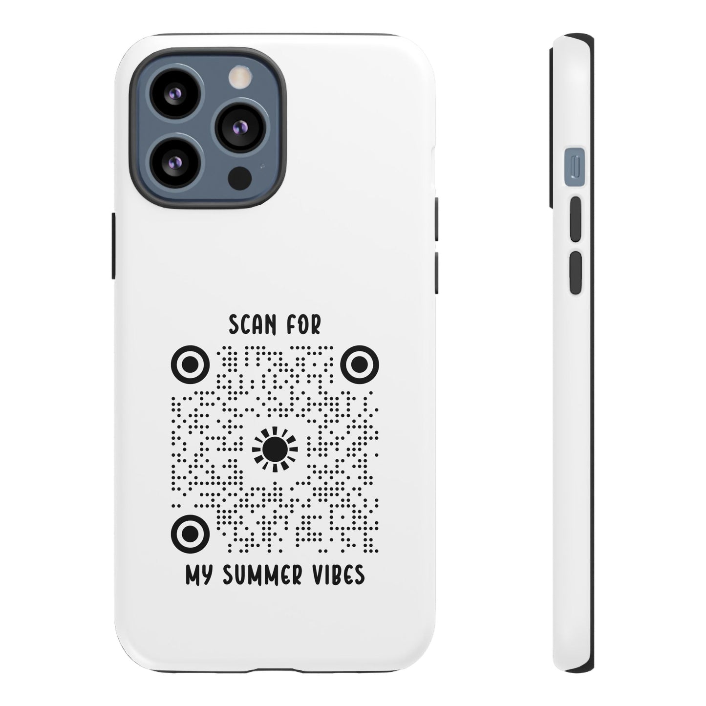 Summer – Tough Case – White – Scan for My Summer Vibes - QR NATION