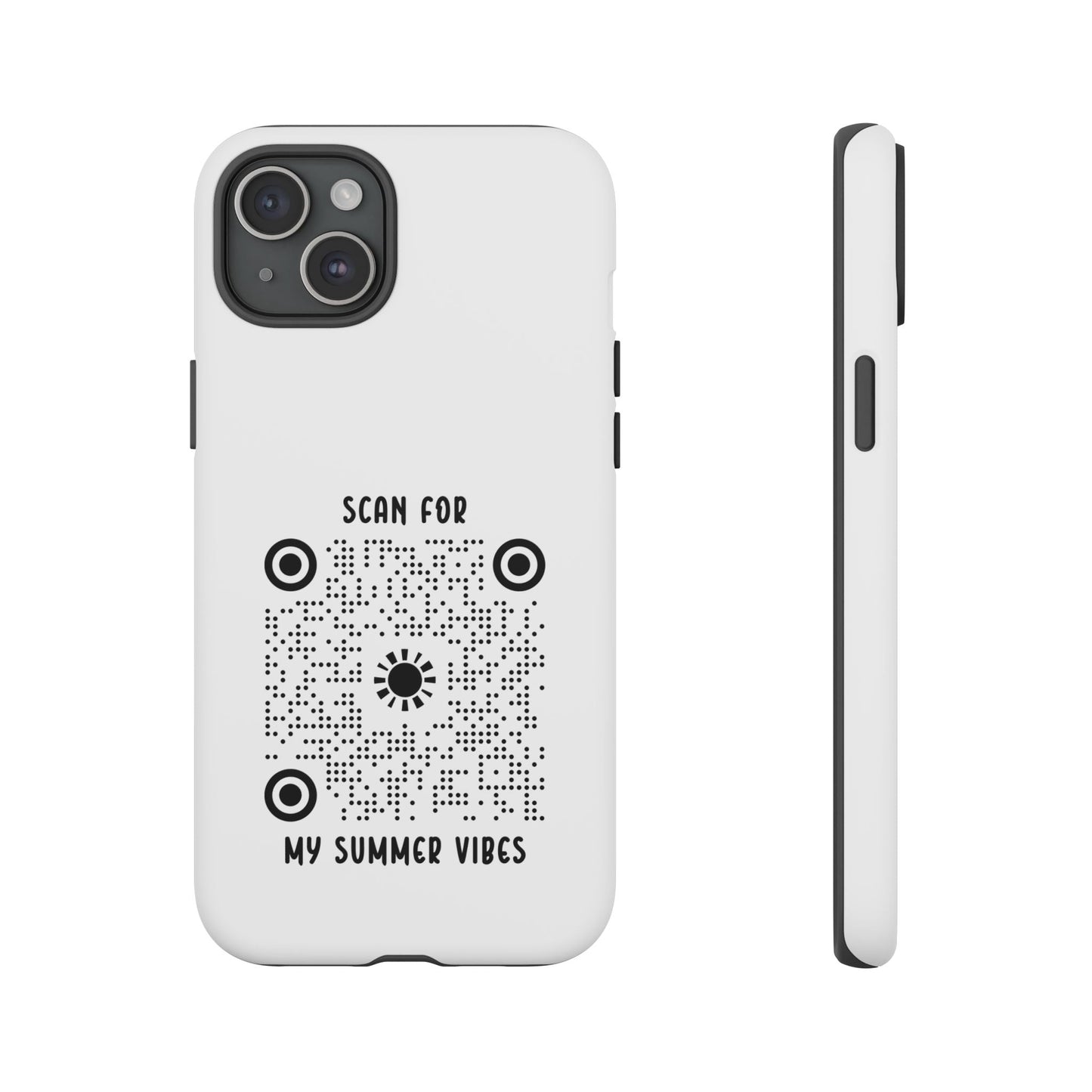 Summer – Tough Case – White – Scan for My Summer Vibes - QR NATION