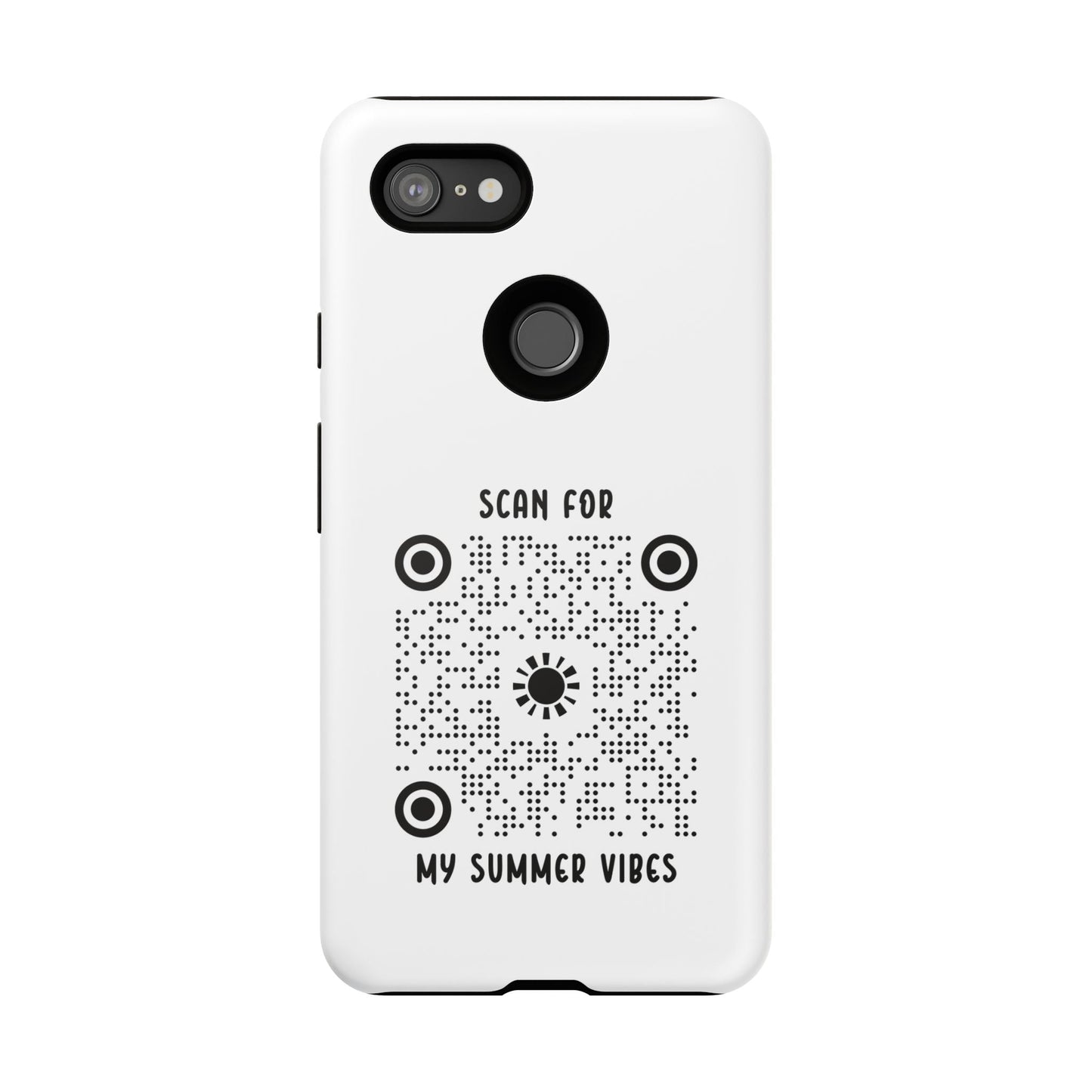 Summer – Tough Case – White – Scan for My Summer Vibes - QR NATION