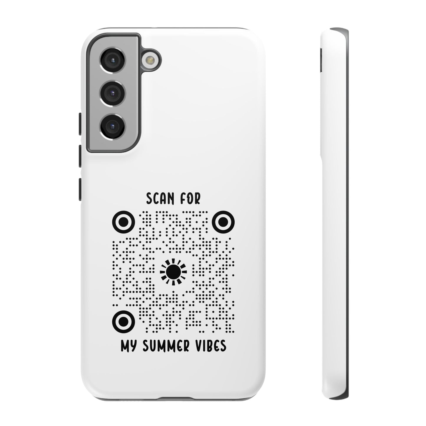 Summer – Tough Case – White – Scan for My Summer Vibes - QR NATION