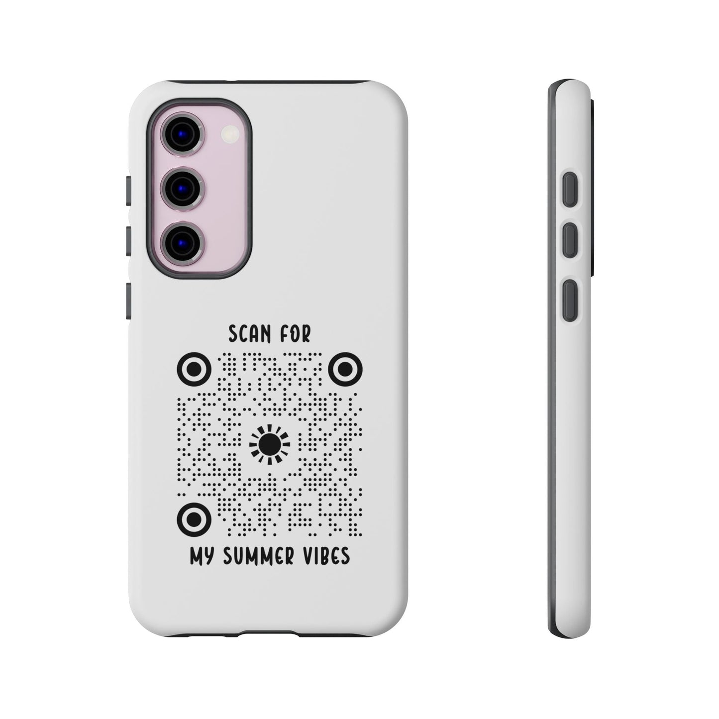 Summer – Tough Case – White – Scan for My Summer Vibes - QR NATION