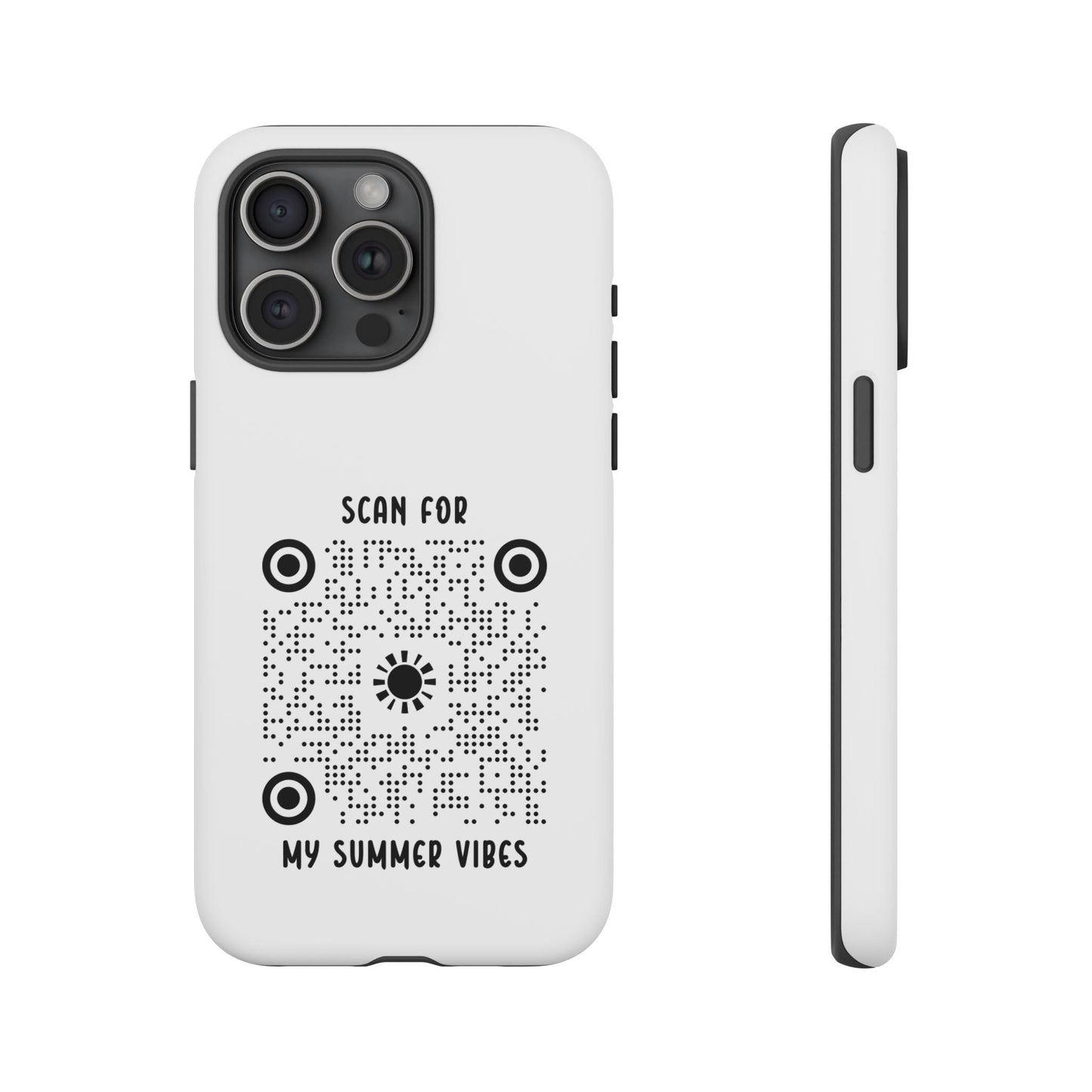 Summer – Tough Case – White – Scan for My Summer Vibes - QR NATION